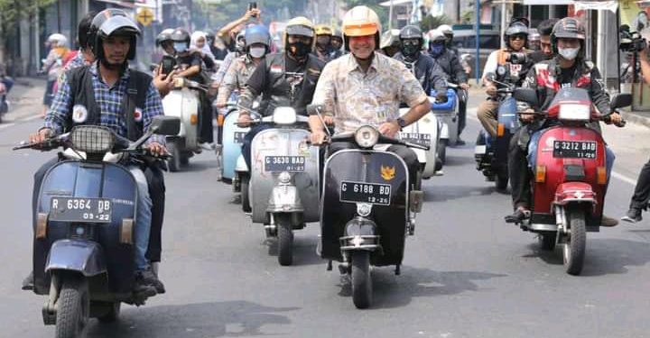 Ramah Tamah Gubernur Jateng Bareng Komunitas Vespa Pemalang