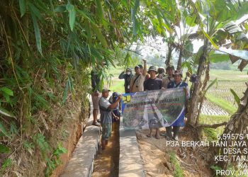 P3A Berkah Tani Jaya Terima Kunjungan Tim Monitoring KMB-BBWS Citarum