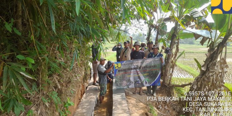 P3A Berkah Tani Jaya Terima Kunjungan Tim Monitoring KMB-BBWS Citarum