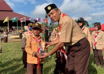 Pramuka MI Nurul Islam Labruk Kidul Juara 2 Lomba Yel-yel