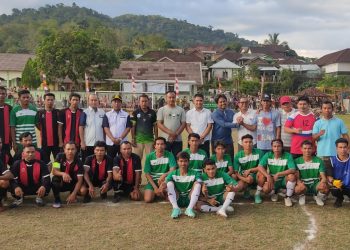 Amankan Turnamen Sepak Bola Kades Cup, Polsek Brang Rea Lakukan Ini