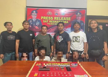 Berantas Narkoba, Tim Cobra Alpha Tangkap 4 Warga Kota Bima Berikut 22 Poket Sabu