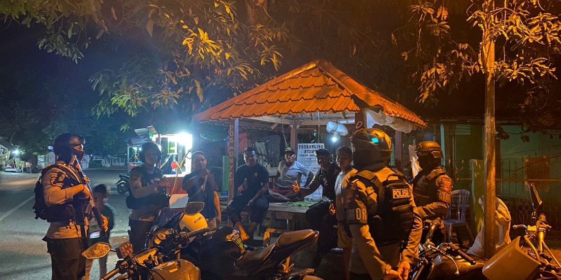 Jaga Kondusifitas Wilayah, Unit Turjawali Polres Bima Kota Patroli Keliling