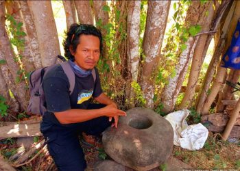 Batu Lesung di Situs So Langgodu