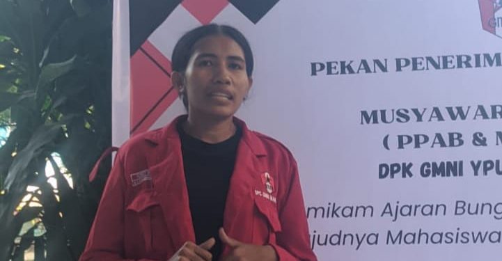 Anselina Ista Ruban Terpilih sebagai Nahkoda Baru DPK GMNI YPUP Makassar Periode 2023 – 2024