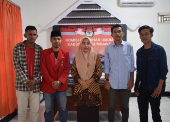 Kunjungan ke KPU, DPC GMNI Sumbawa Siap Sukseskan Pemilu 2024