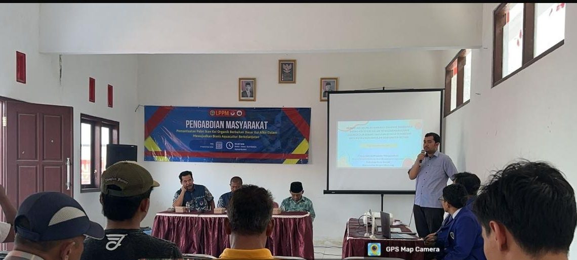 Tim Pengabdian Universitas Negeri Malang Selenggarakan Pelatihan Pemanfaatan Pelet Ikan Koi Organik dalam Mewujudkan Bisnis Aquacultur Berkelanjutan di Sumberjo, Blitar