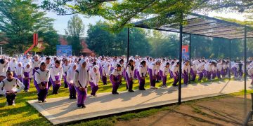 Pagi Ceria, SMANSIX Peringati HAN dengan Senam Bersama