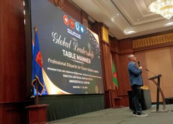 HIMA Administrasi Negara & HIMA Hubungan Internasional FISIP Unfari Gelar Global Leadership Table Manner “Professional Etiquette for Future Global Leaders”